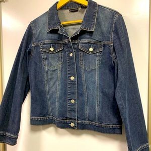 New York and Company classic jean jacket size large